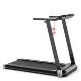 NNECW Folding Electric Treadmill with 12 Preset Programs for Home-Silver