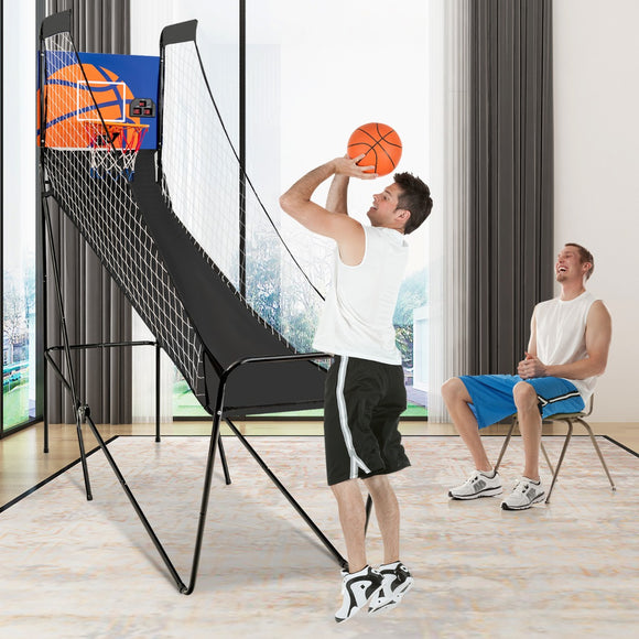 NNECW Portable Arcade Basketball Game with Electronic Scorer for Indoor Party