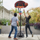 NNECW Basketball Hoop for Kids with 5-Level Heights for Indoor & Outdoor