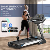 NNECW 4.75 HP Treadmill with APP and Auto Incline for Home & Apartment