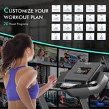 NNECW 4.75 HP Treadmill with APP and Auto Incline for Home & Apartment