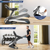 NNECW 4.75 HP Treadmill with APP and Auto Incline for Home & Apartment
