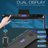 NNECW 2-in-1 Folding Treadmill with Dual LED Display for Home Blue