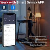 NNECW Folding Treadmill with 3.75HP Motor & Bluetooth Speaker