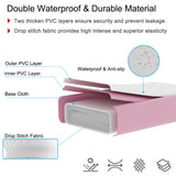 NNECW Inflatable Gym Mat with Electric Pump for Yoga-Pink-450x100x15cm