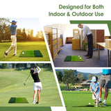 NNECW 3-in-1 Golf Hitting Mat with Realistic Synthetic Turf for Indoor and Outdoor Golf Practice