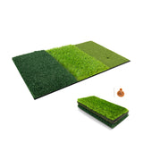 NNECW 3-in-1 Golf Hitting Mat with Realistic Synthetic Turf for Indoor and Outdoor Golf Practice