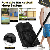 NNECW Portable Basketball Hoop with Wheels & Fillable Base for Kids