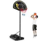 NNECW Portable Basketball Hoop with Wheels & Fillable Base for Kids