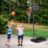 NNECW Portable Basketball Hoop with Wheels & Fillable Base for Kids
