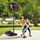 NNECW Portable Basketball Hoop with Wheels & Fillable Base for Kids