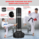 NNECW Punching Bag with Stand with Fillable Suction Cup Base for Adults