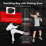 NNECW Punching Bag with Stand with Fillable Suction Cup Base for Adults