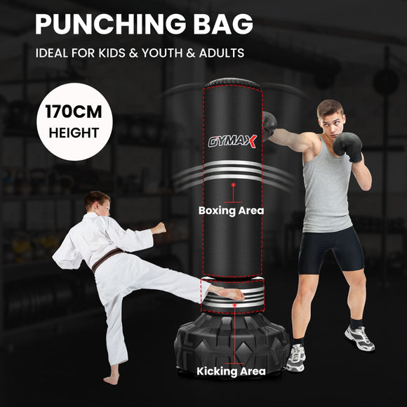 NNECW Punching Bag with Stand with Fillable Suction Cup Base for Adults