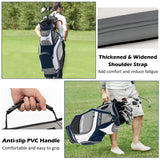 NNECW Lightweight &amp Portable Golf Stand Bag with 7 Zippered Pocket-Navy