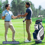 NNECW Lightweight &amp Portable Golf Stand Bag with 7 Zippered Pocket-Navy