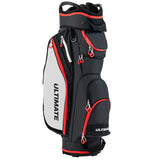 NNECW Lightweight & Large Capacity Golf Cart Bag with Beverage Cooler Bag-Black