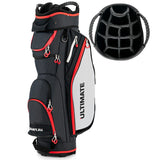 NNECW Lightweight & Large Capacity Golf Cart Bag with Beverage Cooler Bag-Black