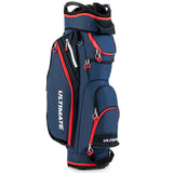 NNECW Lightweight & Large Capacity Golf Cart Bag with Beverage Cooler Bag-Blue