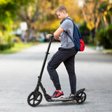 NNECW Foldable Lightweight Scooter with Adjustable Handlebar for Kids-Black