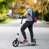 NNECW Foldable Lightweight Scooter with Adjustable Handlebar for Kids-White