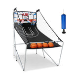 NNECW Foldable Dual Shot Basketball Arcade Game with Electronic Scoring System for Kids