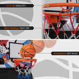 NNECW Foldable Dual Shot Basketball Arcade Game with Electronic Scoring System for Kids