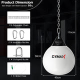NNECW 45cm 50kg Water Punching Bag with Adjustable Metal Chain for Adults/Kids