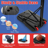 NNECW Indoor Outdoor Basketball Hoop with 5-10 FT Adjustable Height