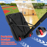 NNECW Indoor Outdoor Basketball Hoop with 5-10 FT Adjustable Height