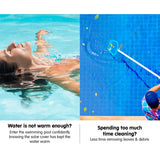 NNEDPE 500 Micron Solar Swimming Pool Cover 11m x 4.8m - Blue