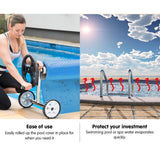 NNEDPE 500 Micron Solar Swimming Pool Cover 10m x 4m - Blue