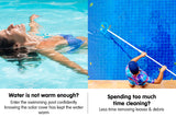 NNEDPE 400 Micron Solar Swimming Pool Cover -  Blue/Silver 10.5m x 4.2m