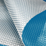 NNEDPE 400 Micron Solar Swimming Pool Cover -  Blue/Silver 10m x 4.7m