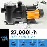NNEDPE HydroActive Swimming Pool Water Pump - 1200W