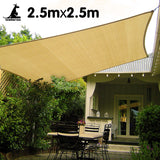 NNEDPE Wallaroo Square Shade Sail 2.5 x 2.5m - Sand