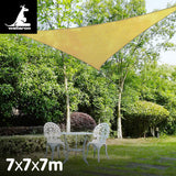 NNEDPE Wallaroo Triangle Shade Sail 7x7x7 - Sand