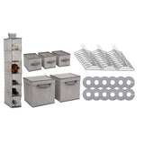 NNEDPE Delta Children 48 Piece Nursery Storage Set Cool Grey