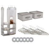 NNEDPE Delta Children 24 Piece Nursery Storage Set Cool Grey