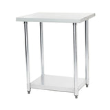 NNEDPE 304 Stainless Steel Prep Kitchen Work Bench 610 x 610mm