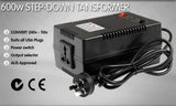 NNEDPE Sinewave Step-Down Transformer: 240v to 120v, 600 watts (4.5 amps)