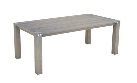 NNEDSZ 2 Metre Table Grey Brush Finish