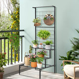 NNECW 3-Tier Hanging Plant Stand with 3-tier Shelves for Living Room