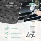 NNECW 3-Tier Hanging Plant Stand with 3-tier Shelves for Living Room