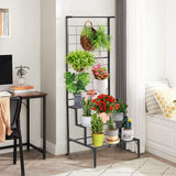 NNECW 3-Tier Hanging Plant Stand with 3-tier Shelves for Living Room