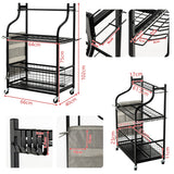 NNECW Garden Tool Organizer with Storage Bag for Long Handle Tool Storage