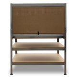 NNEDPE 3-Layered Work Bench Garage Storage Table Tool Shop Shelf Silver