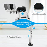 NNECW Lightweight Foldable Standard Walker for Senior &amp Elderly-Silver