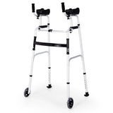 NNECW Lightweight Foldable Standard Walker for Senior &amp Elderly-Silver