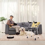 NNECW Lightweight Foldable Standard Walker for Senior &amp Elderly-Silver